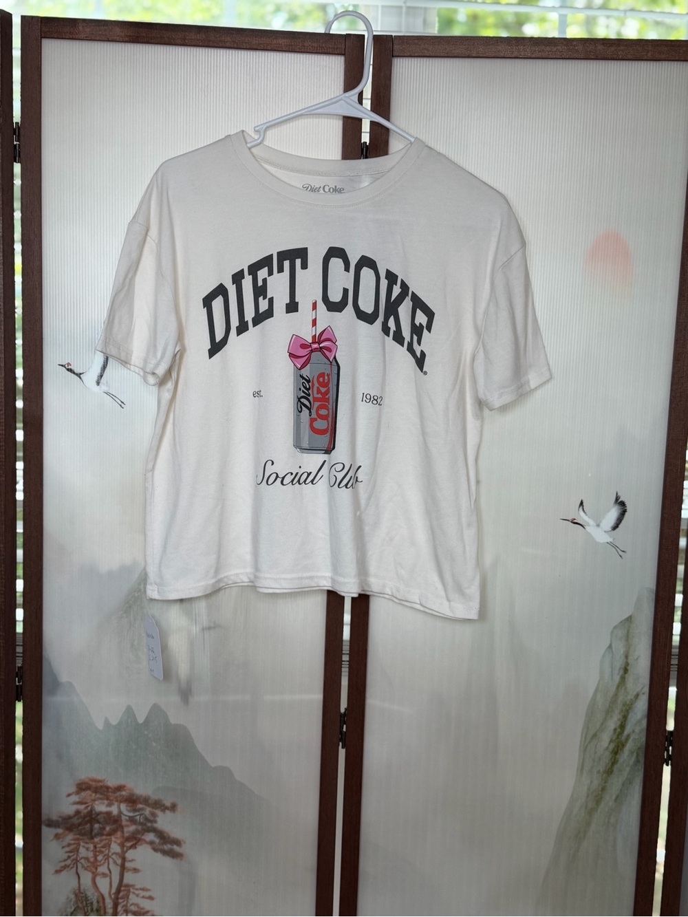 Diet Coke Social Club Graphic Tee White Short Sleeve Women’s Sma - Picture 2 of 4